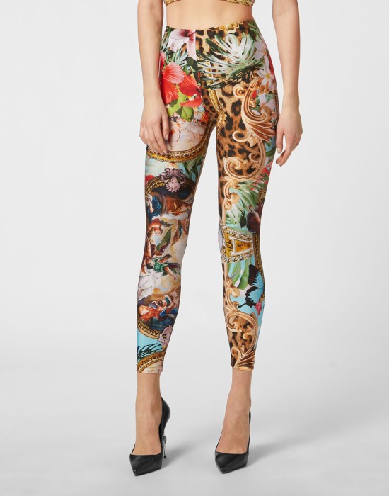 леггинсы  от бренда philipp plein вид слева