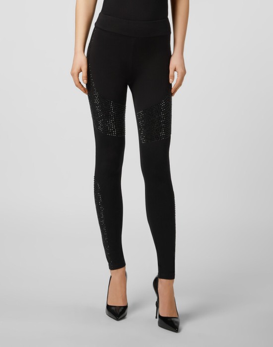 леггинсы  от бренда philipp plein вид слева