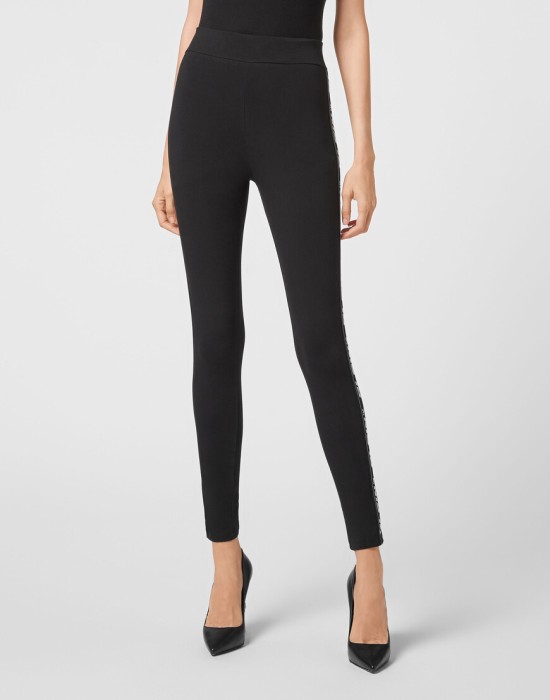 леггинсы  от бренда philipp plein вид слева