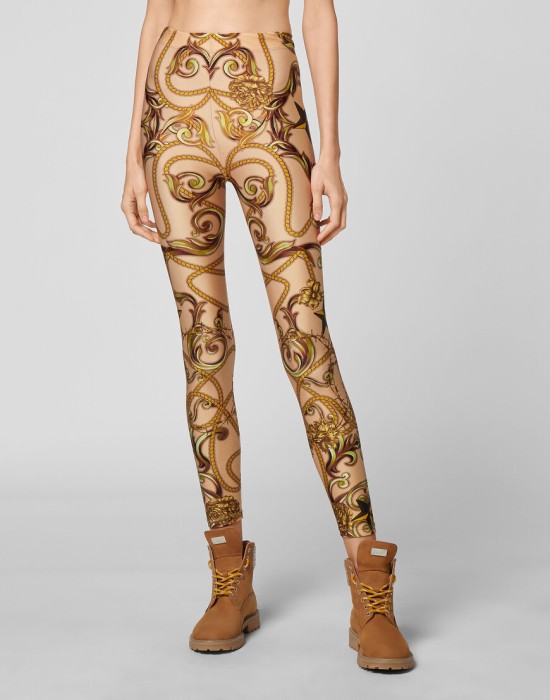 леггинсы  от бренда philipp plein вид слева