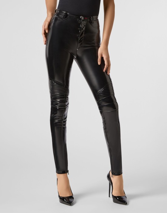 леггинсы  от бренда philipp plein вид слева