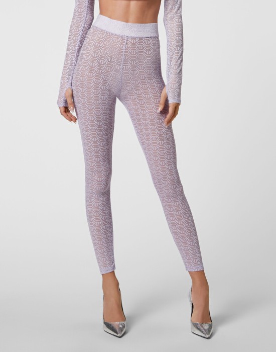 леггинсы  от бренда philipp plein вид слева