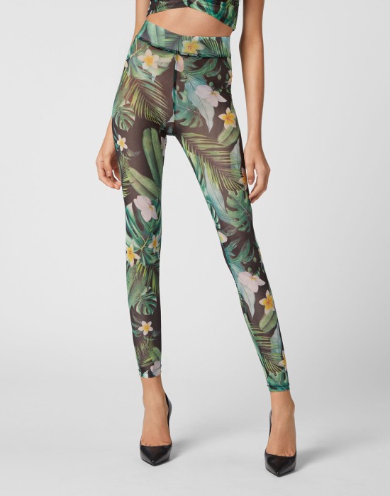 леггинсы  от бренда philipp plein вид слева