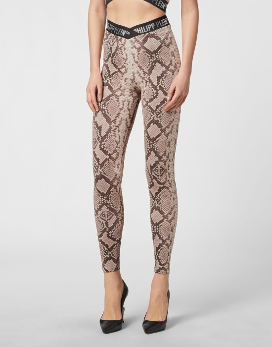 леггинсы  от бренда philipp plein вид слева