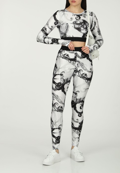 легинсы  от бренда versace jeans couture вид слева