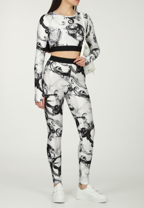 легинсы  из италии вид сбоку