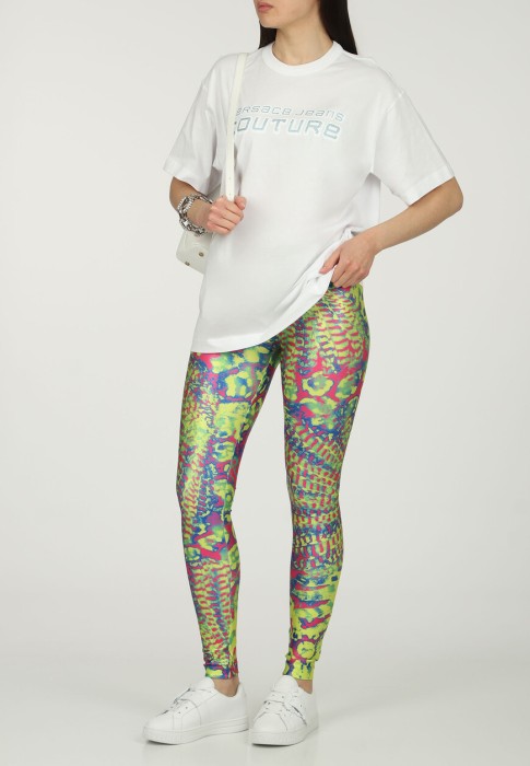 легинсы  от бренда versace jeans couture вид слева