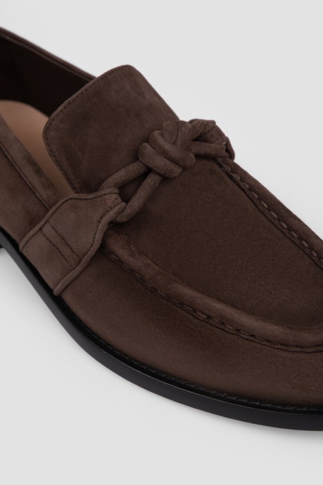 лоферы  модель astaire из кожи спереди