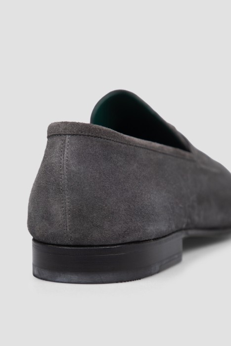 лоферы  из льна спереди