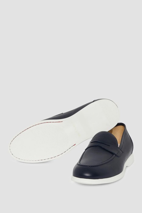 лоферы  из льна спереди