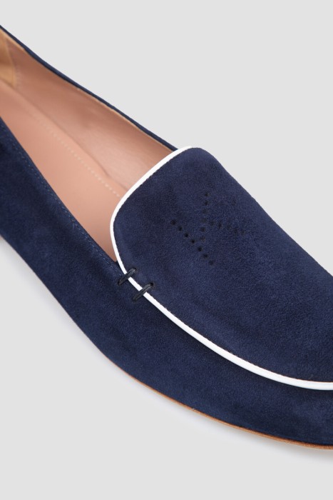 лоферы  из льна спереди