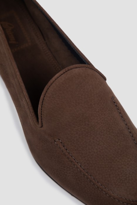 лоферы  из льна спереди