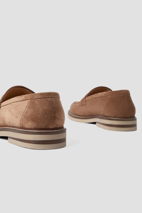 лоферы   из льна спереди