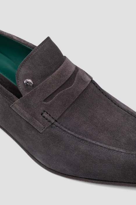 лоферы  из льна спереди