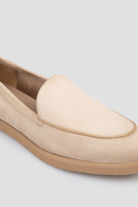 лоферы  из льна спереди