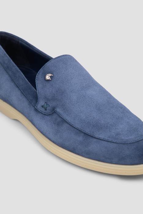 лоферы  из льна спереди