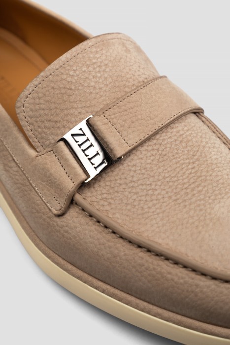 лоферы  из кожи спереди