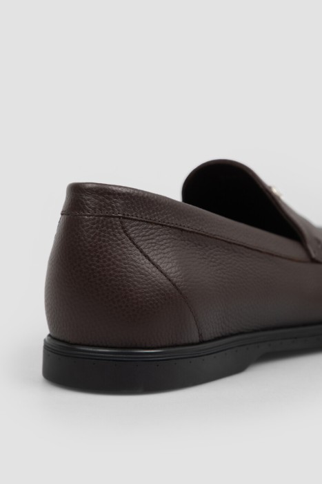 лоферы  из кожи спереди