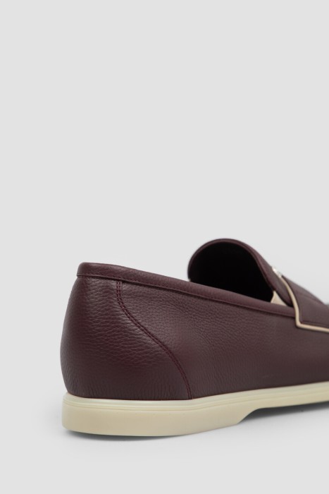 лоферы  из кожи спереди