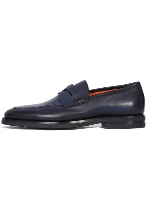 лоферы  от бренда santoni вид слева