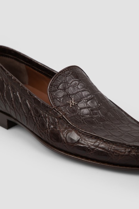 лоферы  из кожи спереди