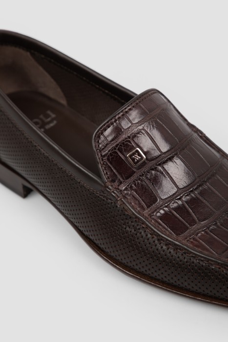 лоферы  из кожи спереди