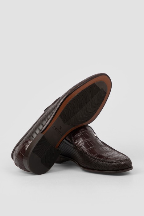 лоферы  универсального стиля с лицевой стороны