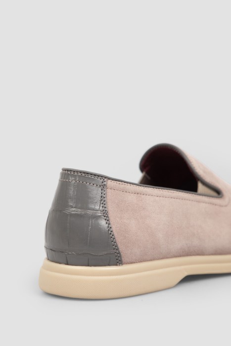 лоферы  из кожи спереди