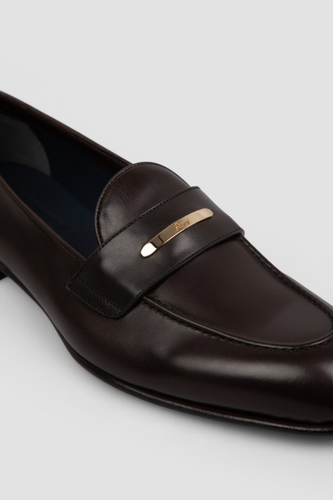 лоферы  из кожи спереди