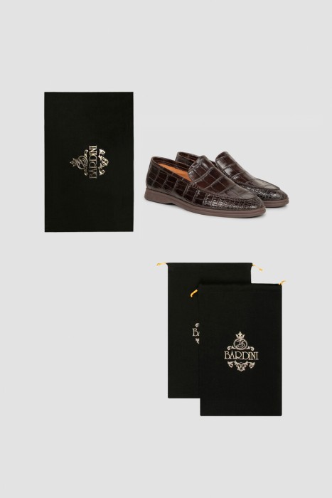 лоферы  из кожи спереди