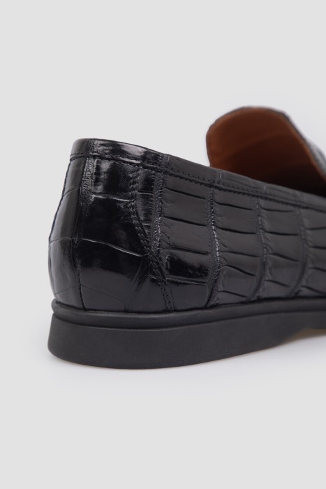 лоферы  из кожи спереди