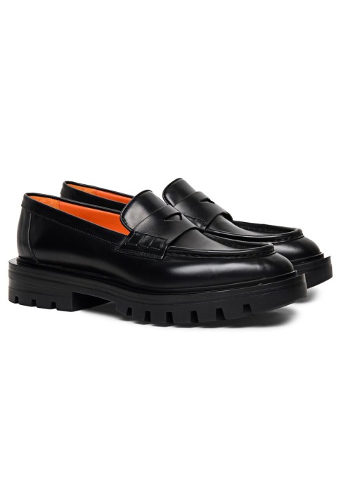 лоферы  от бренда santoni вид слева