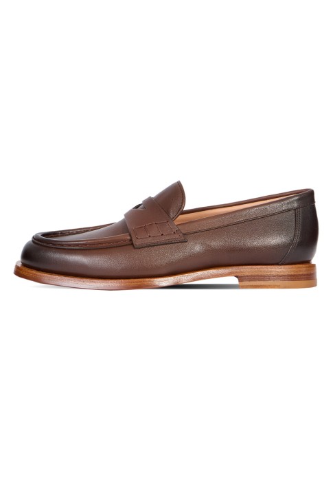 лоферы  от бренда santoni вид слева
