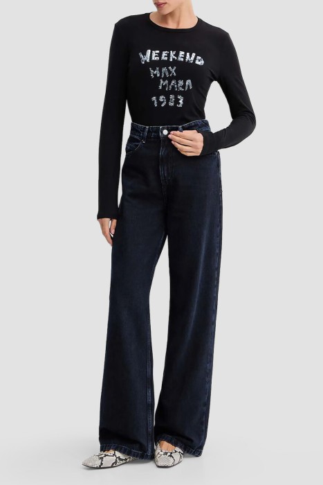 лонгслив  из хлопка спереди