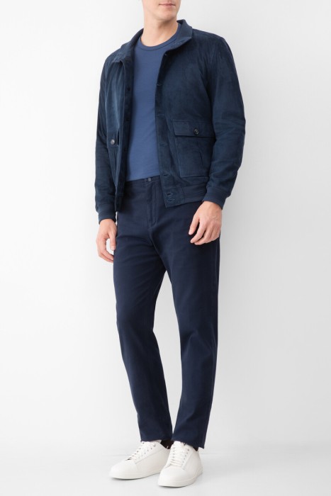 лонгслив  из хлопка спереди