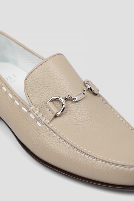 мокасины  из льна спереди