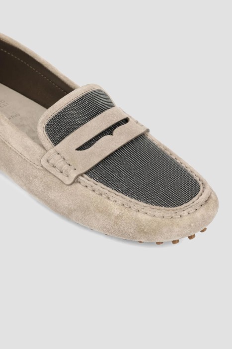 мокасины  из кожи спереди