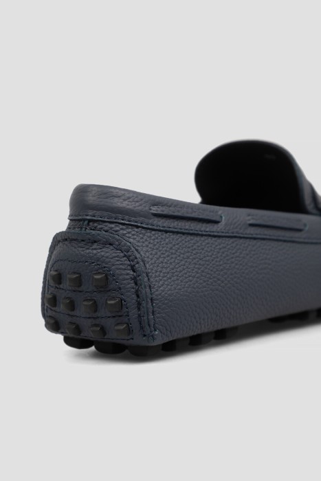 мокасины  из кожи спереди