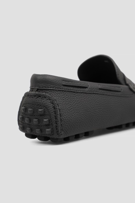 мокасины  из кожи спереди