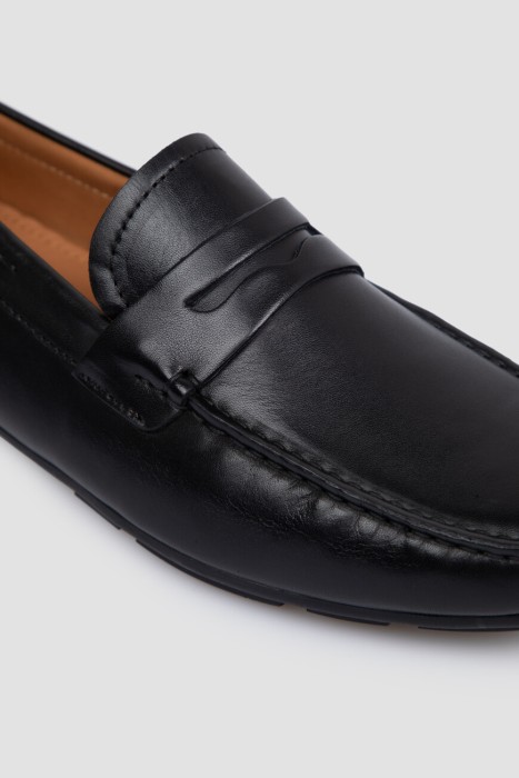 мокасины  из кожи спереди