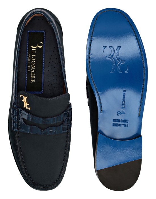 мокасины  из италии вид сбоку