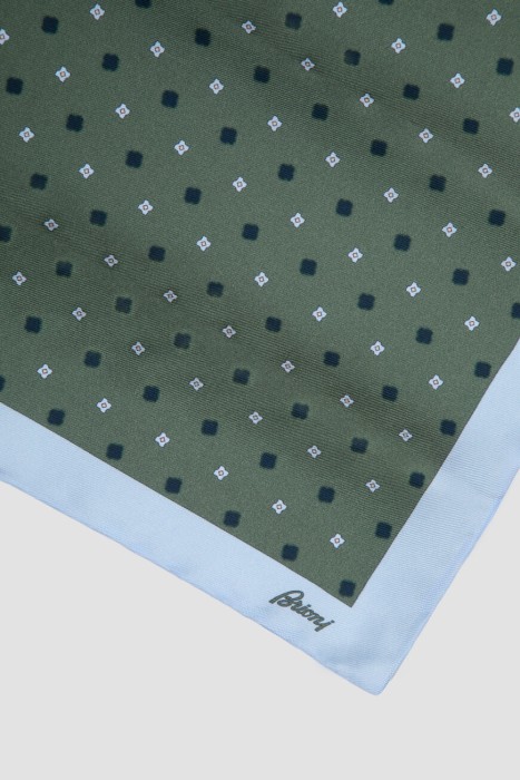 набор: галстук+платок  из шелка спереди