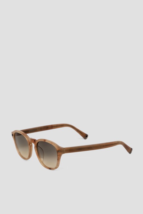 очки  модель из линейки «лучи интарсии» (`intarsia rays`) от бренда brunello cucinelli вид слева