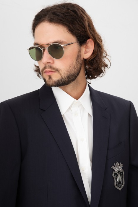 очки  модель из линейки `sartorial sunset` от бренда brunello cucinelli вид слева