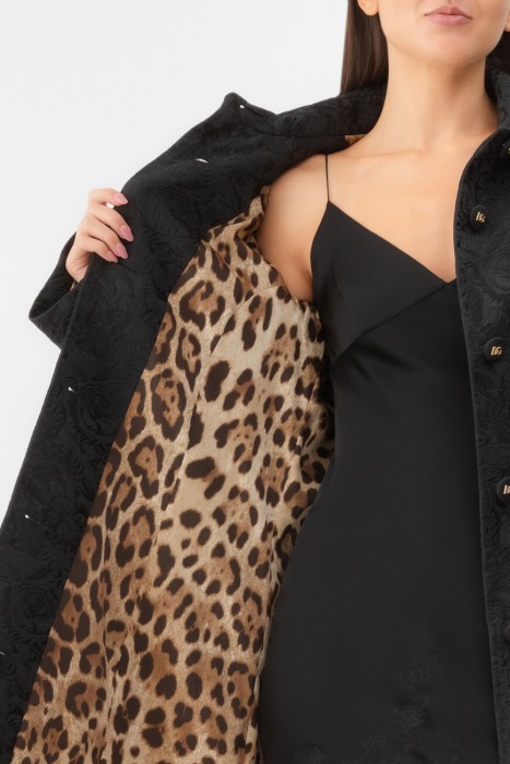 пальто dolce&gabbana модель из коллекции dna из хлопка спереди