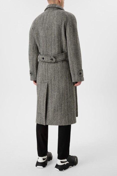 пальто  из деликатной шерсти virgin из италии вид сбоку