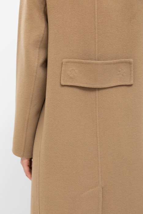 пальто  модель sussulto из шерсти спереди