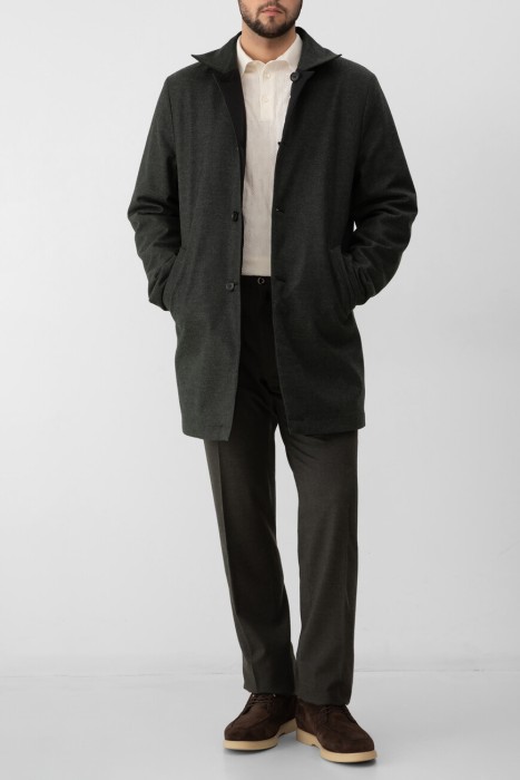 пальто  из льна спереди