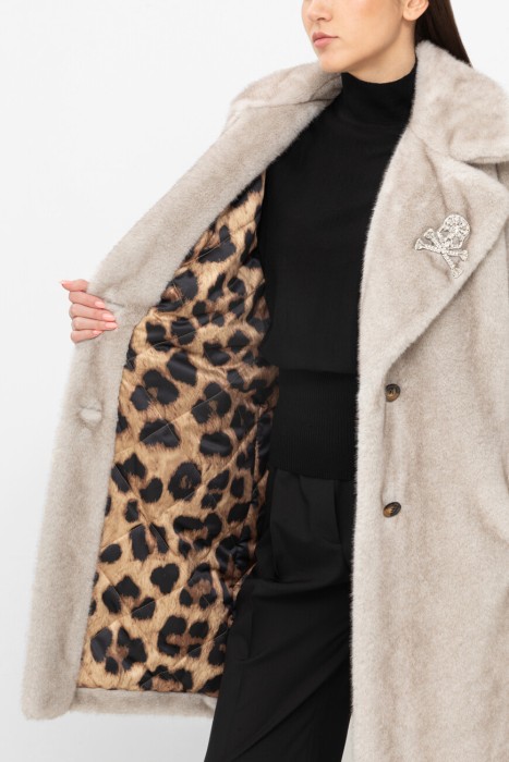 пальто  из полиэстера спереди