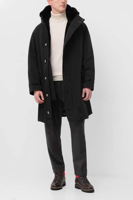 пальто  из полиэстера спереди